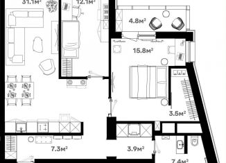 Продается 3-комнатная квартира, 87.6 м2, Щёлково, Советская улица, 60