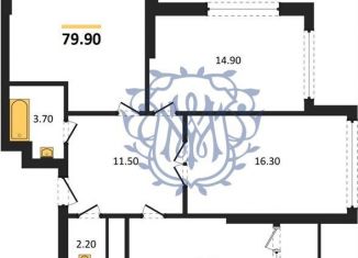 Продаю 3-комнатную квартиру, 79.9 м2, село Мирное