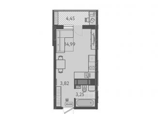 Продаю квартиру студию, 23.4 м2, Краснодар