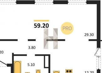 Продажа трехкомнатной квартиры, 59.2 м2, Новосибирск