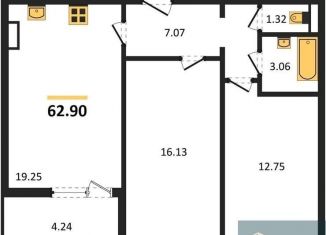 Продажа 2-комнатной квартиры, 62.9 м2, Воронеж, Ленинский район