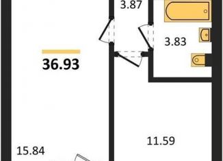 Продажа 1-комнатной квартиры, 36.9 м2, Воронежская область