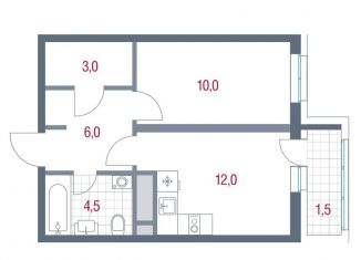 Продаю 1-комнатную квартиру, 37 м2, Московская область, микрорайон Новые Котельники, 11