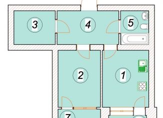 Продажа 1-ком. квартиры, 50.7 м2, Ульяновская область, Мелекесская улица, 4к4-А