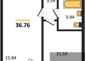 Продам 1-ком. квартиру, 36.8 м2, Воронежская область