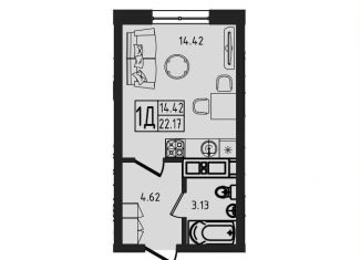 Квартира на продажу студия, 22.2 м2, Адыгея, Песочная улица