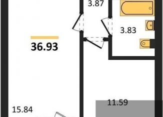 1-ком. квартира на продажу, 36.9 м2, Воронежская область