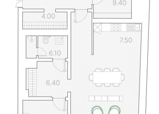 Продажа однокомнатной квартиры, 114.6 м2, Москва, Софийская набережная, 34с3