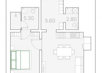 Продам 1-комнатную квартиру, 45.6 м2, Москва, Софийская набережная, 34с3, метро Новокузнецкая