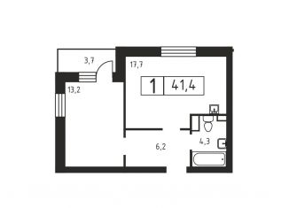 Продажа 2-комнатной квартиры, 41.4 м2, Ленинградская область, Вересковая улица, 2к1