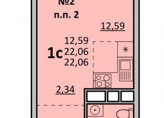 Продаю квартиру студию, 22.1 м2, Одинцово