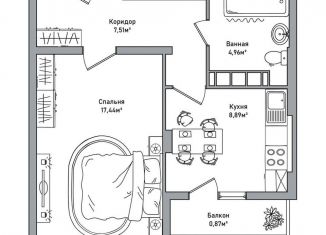 Продается 1-комнатная квартира, 39.7 м2, Ярославль, Дзержинский район, Брагинская улица, 18к4