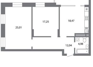 Продается двухкомнатная квартира, 81.9 м2, Рязань