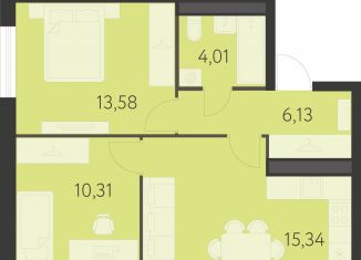 Продажа 2-комнатной квартиры, 49.4 м2, Екатеринбург, улица Академика Ландау, 17/7к2