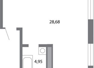 Продаю квартиру студию, 33.6 м2, Рязань