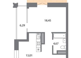 Продается 1-ком. квартира, 51.5 м2, Рязанская область