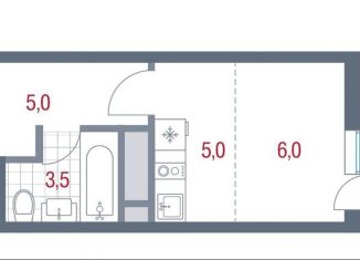 Продается квартира студия, 21 м2, Котельники, микрорайон Новые Котельники, 11