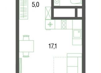 Продажа квартиры студии, 28.9 м2, Котельники, микрорайон Новые Котельники, 22