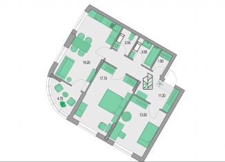 Продается 2-комнатная квартира, 74.3 м2, Нижний Новгород, метро Двигатель Революции, проспект Гагарина, 144