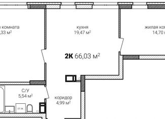 Продается 2-ком. квартира, 66 м2, Нижний Новгород