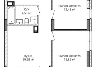 Продаю двухкомнатную квартиру, 63.1 м2, Нижний Новгород