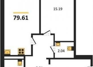 Продается 2-комнатная квартира, 79.6 м2, Павловск