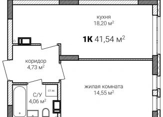 Продается 1-комнатная квартира, 41.5 м2, Нижний Новгород