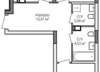 Продажа 2-ком. квартиры, 70.5 м2, Нижний Новгород