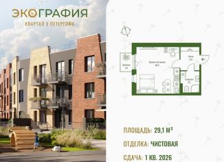 Квартира на продажу студия, 29.1 м2, Ленинградская область