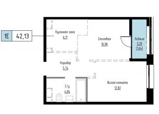 Продается однокомнатная квартира, 42.1 м2, станица Тамань, Азовский переулок, 7