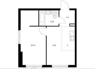 Продается 1-комнатная квартира, 37 м2, Ленинградская область, жилой комплекс Янинский Лес, 6