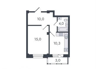 Продам 1-ком. квартиру, 42.3 м2, Кировская область, Чистопрудненская улица, 13