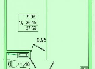 Продается 1-комнатная квартира, 37.7 м2, Псков, улица Ижорского Батальона, 17