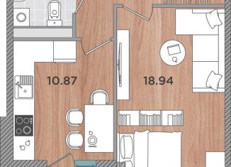 Продаю 1-комнатную квартиру, 42.3 м2, Темрюк