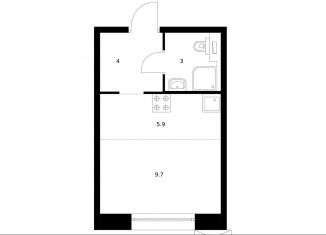 Продается квартира студия, 22.6 м2, Санкт-Петербург, метро Обводный канал, жилой комплекс Аэронавт, 1