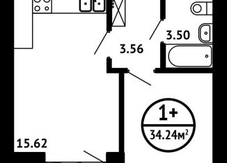 Продажа 1-комнатной квартиры, 34.2 м2, Уфа, Кировский район