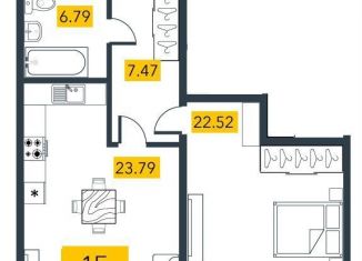 Продам 1-комнатную квартиру, 60.6 м2, Санкт-Петербург, метро Приморская