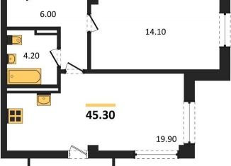 Продам однокомнатную квартиру, 45.3 м2, Севастополь