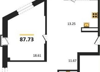 Продается 3-ком. квартира, 87.7 м2, Воронеж, Железнодорожный район, набережная Чуева, 7