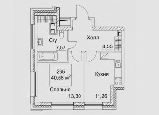 Продается 1-ком. квартира, 40.7 м2, Москва, 2-й Хорошёвский проезд, 7с1А, метро Беговая