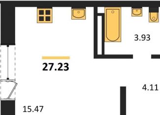 Продаю квартиру студию, 27.2 м2, Новосибирск, Калининский район