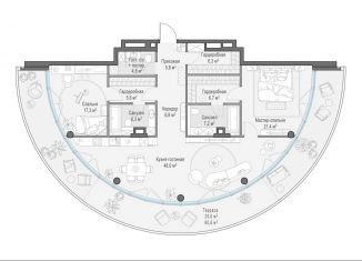 Продается 2-комнатная квартира, 143.9 м2, Москва, ЦАО