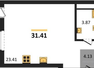 Продается квартира студия, 31.4 м2, Воронеж, набережная Чуева, 7