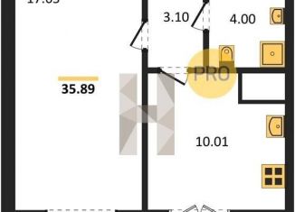 1-комнатная квартира на продажу, 35.9 м2, Воронеж, Цимлянская улица, 10В, Левобережный район