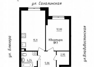 Продаю 1-ком. квартиру, 40.2 м2, Екатеринбург, Кронштадтская улица, ЖК Уральский