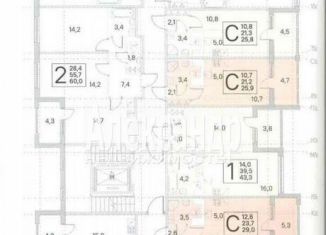 Продается квартира студия, 21.5 м2, посёлок Шушары, улица Нины Петровой, 10к1