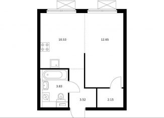 Продается 1-комнатная квартира, 32.3 м2, Москва, ЗАО