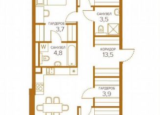 Продаю 3-ком. квартиру, 89.7 м2, Москва, жилой комплекс Шампайн, к3