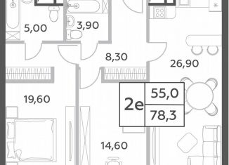 Продаю трехкомнатную квартиру, 78.3 м2, Москва, проспект Генерала Дорохова, вл1к1, метро Минская