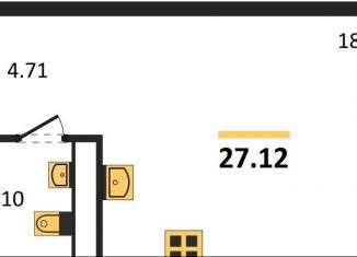 Квартира на продажу студия, 27.1 м2, Воронеж, набережная Чуева, 7